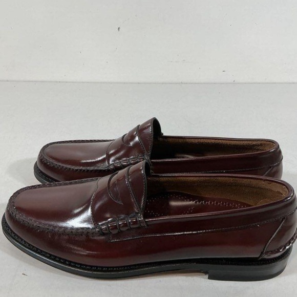 NEW!! Men’s Johnston & Men’s Classic Burgundy Leather Penny Loafers Size 11.5B